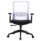 Leisuremod Ingram Office Task Chair with Adjustable Armrests and Swivel and Tilt, White IO20W - alternate 7