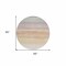 Homeroots 8' Coral Round Striped Washable Indoor Outdoor Area Rug 608147 - alternate 7