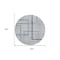 Homeroots 8' Gray Charcoal And Blue Round Geometric Washable Indoor Outdoor Area Rug 588340 - alternate 7