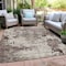 Homeroots 5' X 8' Taupe Ivory And Brown Damask Washable Indoor Outdoor Area Rug 596400 - alternate 7