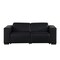 Homeroots 80in Black and Brown Leather Power Reclining Loveseat 720534 - alternate 1