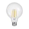 Sylvania TruWave Series LED Bulb, G25 Lamp, 40 W Equivalent, Medium E26 Lamp Base, Dimmable, Clear, 2PK 42085 - alternate 1