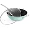 Martha Stewart 12 In 5 Qt Aluminum Nonstick Essential Pan with Lid and Beech Wood Utensils in Blue 120098.04R - alternate 5