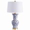 Jonathan Y Leo 28.5" Chinoiserie LED Table Lamp, Blue/White JYL5014A - alternate 6