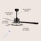 Jonathan Y Remy 52" 1-Light Modern Industrial Iron/Acrylic/Wood Remote-Controlled 6-Speed Integrated LED Ceilin JYL9723A - alternate 12