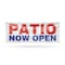 Signmission Patio Now Open, 24 Inch x 72 Inch, Vinyl Banner B-72-30780 - alternate 1