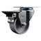 Service Caster 3'' Semi Steel Wheel Swivel Top Plate Caster with Posi Brake SCC-20S315-SSR-PLB - alternate 1