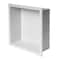 Alfi Brand 12" x 12" White Matte SS Square Sgl Shelf Bath Shower Niche ABNC1212-W - alternate 6