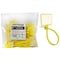 Kable Kontrol Write On Zip Tie Tags, 6in L, 1-7/8in x 1-1/8in Flag Size, 100Pcs, Yellow, 100PK CTWO-WF-6-40-YW - alternate 1