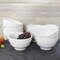 Gibson Home Plaza Cafe 8 Piece 6 Inch Stoneware Bowl Set in White 90733.01 - alternate 5