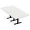 Skutchi Designs 8ft Arc Rectangle Conference Table With Power | Harmony Series | Person Meeting Room Table HAR-AREC-48X96-T.BK-WA7976-NA - alternate 1