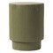 Leisuremod Eden 14 in Round Stone Side Table, Weatherproof Pedestal Base, Fully Assembled EST14OG - alternate 1
