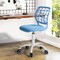Homeroots Blue and White Adjustable Height Swivel Rolling Office Chair 568061 - alternate 6
