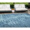 Homeroots 10' X 14' Blue Ikat Washable Indoor Outdoor Area Rug 576976 - alternate 1