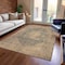 Homeroots 5' X 8' Charcoal And Beige Medallion Washable Indoor Outdoor Area Rug 616461 - alternate 7
