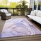Homeroots 5' X 8' Gray and Purple Abstract Washable Non Skid Indoor Outdoor Area Rug 559410 - alternate 3