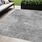 Homeroots 5' X 8' Gray Silver And Charcoal Nautical Washable Indoor Outdoor Area Rug 581738 - alternate 1