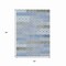 Homeroots 5' X 8' Denim Blue Gray And Ivory Floral Washable Indoor Outdoor Area Rug 617495 - alternate 5