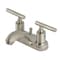 Kingston Brass Double-Handle 4" Centerset Bathroom Faucet with Pop-Up Drain, Brushed Nickel FB5628CML - alternate 1