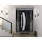 Vdomdoors Steel Door Deux 6500 Black 2 Sidelight Exterior Windows Stainless Inserts Single Modern Painted-W12 DEUX6500EXD-BLK-W12+36+12 x H80-Left-hand Inswing - alternate 4