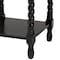 Baxton Studio Niklas Nightstand with Twisted Legs - 1-Drawer Bedroom Side Table with Storage Shelf, Black 266-14636-ZORO - alternate 9