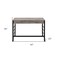 Homeroots 42" Brown and Black Writing Desk With Two Drawers 491425 - alternate 3