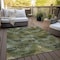 Homeroots 5' X 8' Olive Green And Gold Abstract Washable Indoor Outdoor Area Rug 587141 - alternate 6
