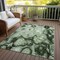 Homeroots 5' X 8' Artichoke Green And Emerald Abstract Washable Indoor Outdoor Area Rug 577152 - alternate 4