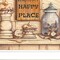 Homeroots My Happy Place 1 White Framed Print Wall Art 405324 - alternate 6