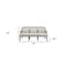 Homeroots 76" Cream Linen Sofa With Brown Legs 491352 - alternate 5