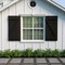 Ekena Millwork Rustic Four Board Spaced Board-n-Batten Hand Hewn Faux Wood Shutters w/Z-Board, 23 1/2W x 68H, PR SHUBSZ23X68HHPR - alternate 14
