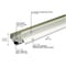 M-D Building Products 36 in. Satin Nickel Aluminum U-Shape Screw-on Under Door Seal 49000 - alternate 3
