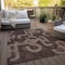 Homeroots 9' X 12' Chocolate And Beige Geometric Washable Indoor Outdoor Area Rug 614039 - alternate 8