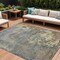 Homeroots 8' X 10' Taupe Gray And Beige Abstract Washable Indoor Outdoor Area Rug 618247 - alternate 1