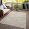 Homeroots 5' X 8' Beige And Tan Abstract Washable Indoor Outdoor Area Rug 601099 - alternate 7