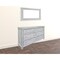 Homeroots 70" Antiqued White Solid Wood Six Drawer Double Dresser 524548 - alternate 3