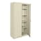 Sandusky Lee Shelving Storage Cabinet, 72 in H, 36 in W, 18 in D, Swing, Keyed, Putty, 4 Shelves, 0 Drawers CA41361872-07 - alternate 1