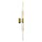 Cwi Lighting Curva Integrated LED 36in Brass Vanity Light with Handcrafted Glass 1725W36-2-624 - alternate 4