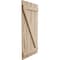 Ekena Millwork Rustic Four Board Spaced Board-n-Batten Hand Hewn Faux Wood Shutters w/Z-Board, 23 1/2W x 68H, PR SHUBSZ23X68HHPR - alternate 15