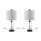 Jonathan Y Abner 21" Glass Modern Contemporary USB Charging LED Table Lamp, Oil Rubbed Bronze, 2PK JYL8500A-SET2 - alternate 7