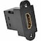Tripp Lite HDMI COUPLER KEYSTONE PANEL MOUNT F/F BLACK P164-000-KP-BK - alternate 3