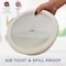 Bakkenmaster Bakken Master 12 Piece Plastic Nesting Bowls with Lids, Mixing Bowls Set includes 6 Prep Bowls BKMX12WHT44 - alternate 5