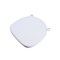 Chivari White Fabric 2" Thick Cross Back Cushion CUSHXSTRAP-WHI-AX-T - alternate 3