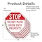 Signmission Stop Do Not Plow Snow onto Property, 4 inch X 4 inch, Vinyl Decal, 5PK OC-D-5PACK-4-193 - alternate 4