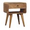 Homeroots 22" Brown Solid Wood Two Drawer Nightstand 701732 - alternate 9