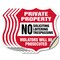 Signmission Private Property Shield Sign No Soliciti, 6 inch X 6 inch, Vinyl Decal, 5PK SHI-D-5PACK-6-452 - alternate 1