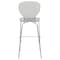 Leisuremod Oyster Acrylic Barstool with Steel Frame in Chrome Finish, Smoke, 2PK OC31TBL2 - alternate 8