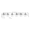 Jonathan Y Irving 40" 6-Light Seeded Glass/Iron Modern Contemporary LED Vanity Light, Chrome JYL7621C - alternate 9