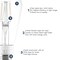 Luxrite Vintage ST19 LED Light Bulb 60 Watt Equivalent, 5CCT 2700K 3000K 3500K 4000K 5000K, 4PK LR21685 - alternate 7