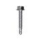 Auveco #12 x 1in-1/4in Indented Hex Washer Head Number 3 Super Teks - Zinc, 25PK 11912 - alternate 1
